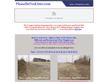 Tablet Screenshot of pleasedonotlitter.com